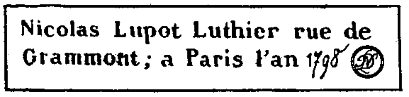 Nicolas Lupot label