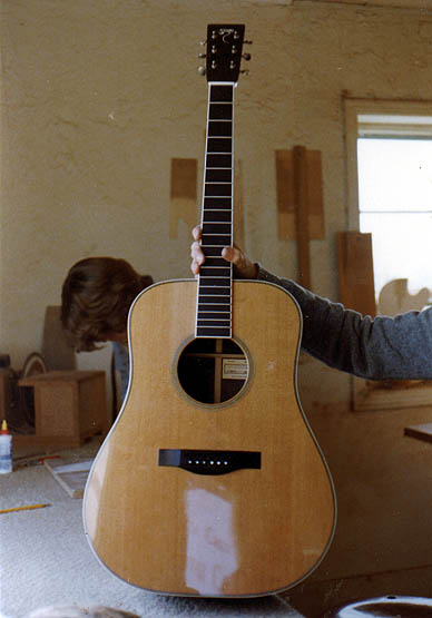 1st Tony Rice model, cedar top, in progress