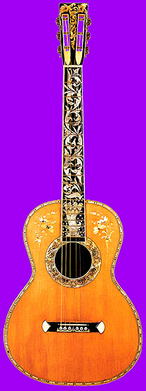 This is a Washburn guitar. It was made in Chicago.
